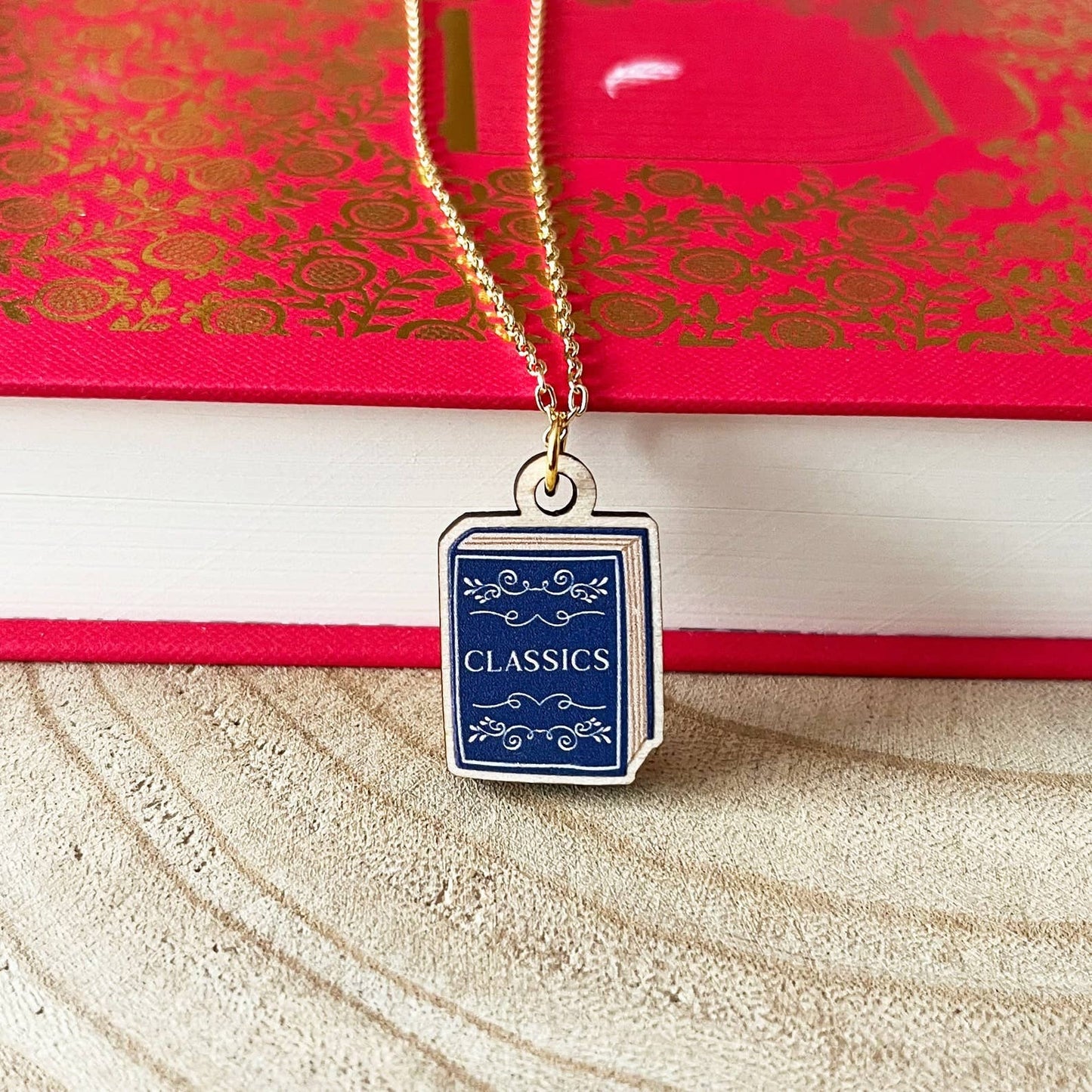 The Classics Reader Book Necklace