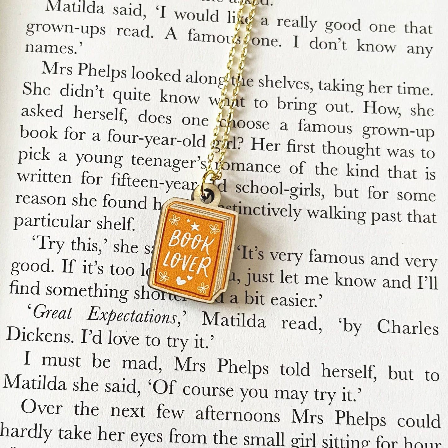 Book Lover Necklace