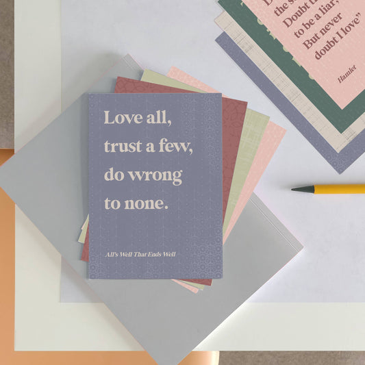 Shakespeare Quote Postcards | Set of 6