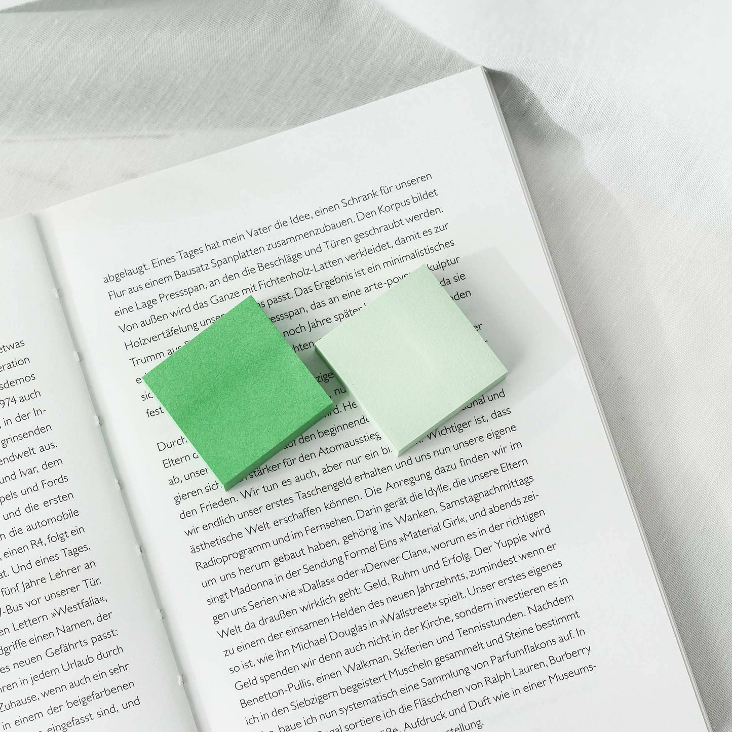 Mini Sticky Notes Pads Green | for annotating