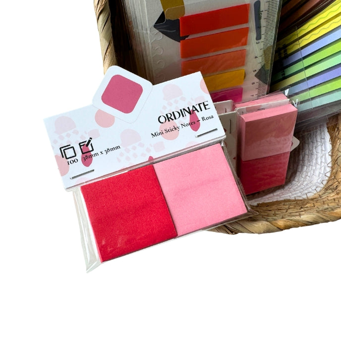 Mini Sticky Notepads Pink - for annotating