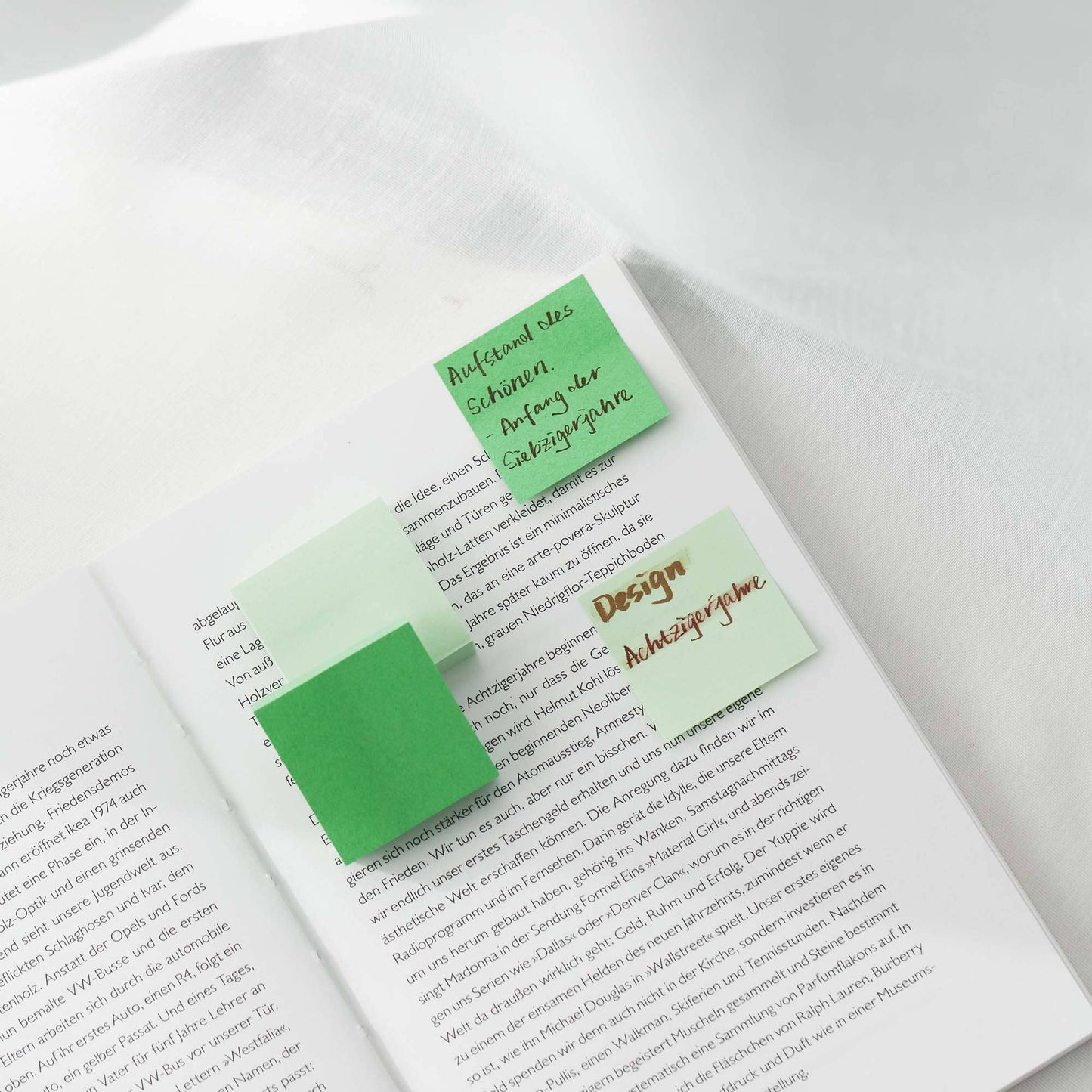 Mini Sticky Notes Pads Green | for annotating