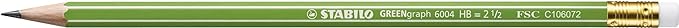 Pencils for annotating - STABILO - set of 3 - GreenGraph