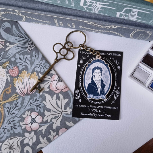 Mr Darcy | Jane Austen | Wooden Keyring