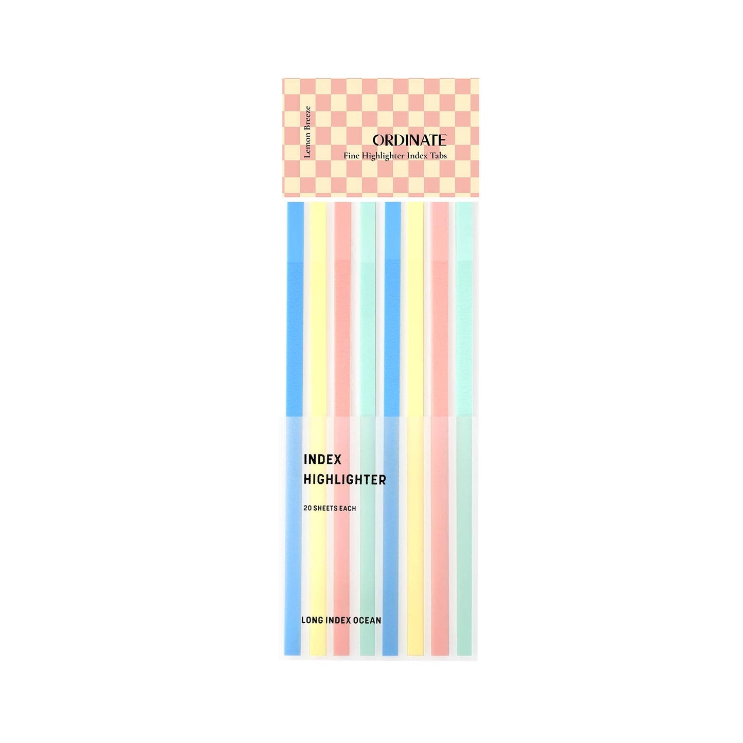 Lemon Breeze | Long Sticky notes | Transparent adhesive strips