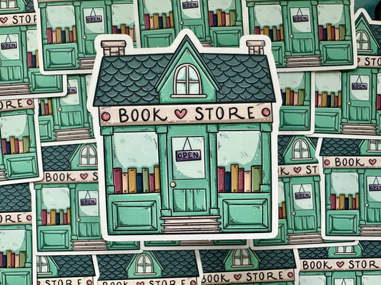 Bookstore Die Cut Sticker