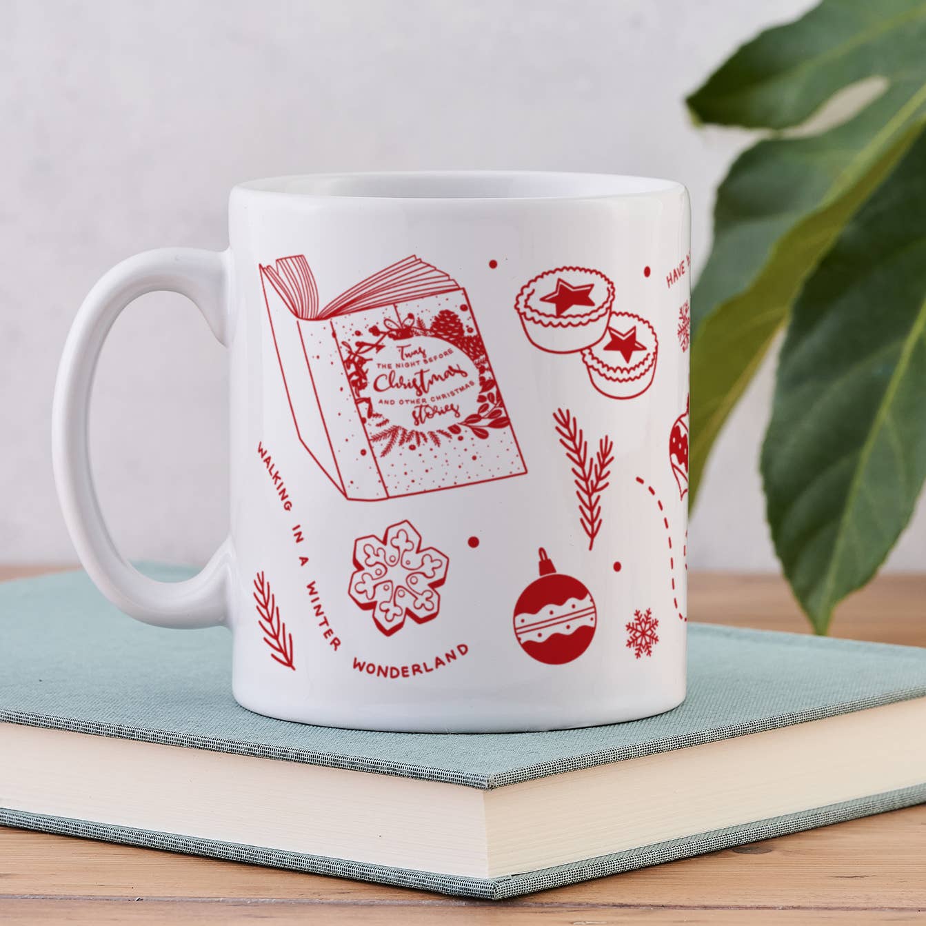 Booklover's Christmas Mug