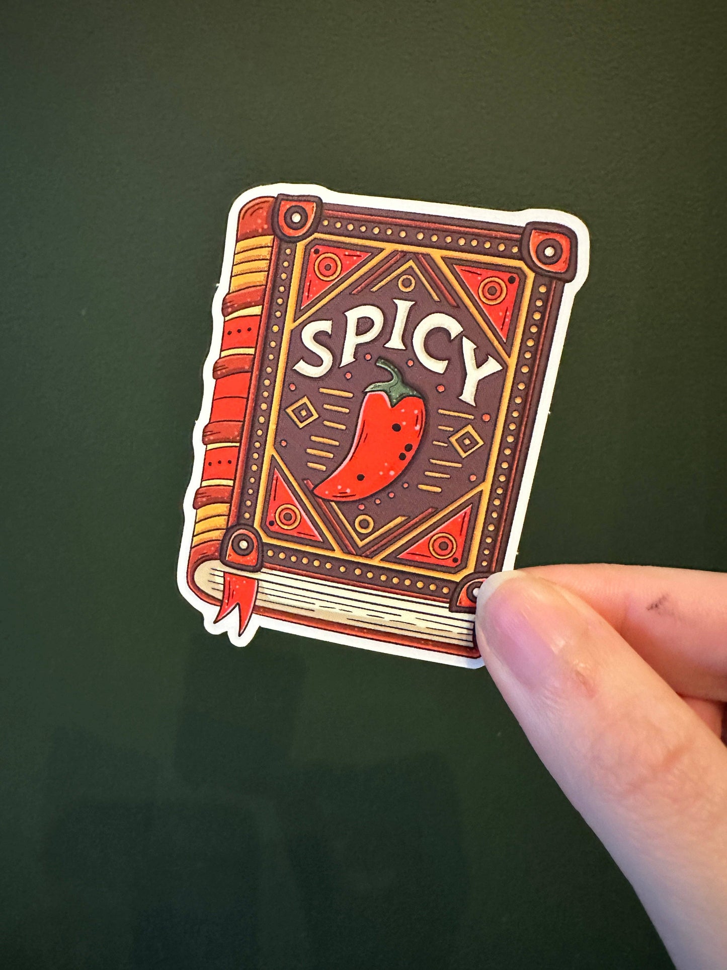 Spicy Book Die Cut Sticker