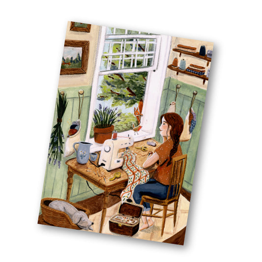 Open Window Cosiness |  post card